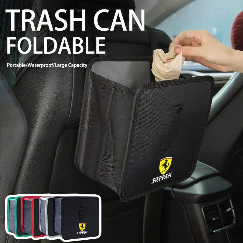 Foldable Car Trash Can Hanging Waterproof Leakproof Trash Can Storage Bag For Ferrari 308 GT4 328 GTB GTS F355 360 Modena F430 TH6
