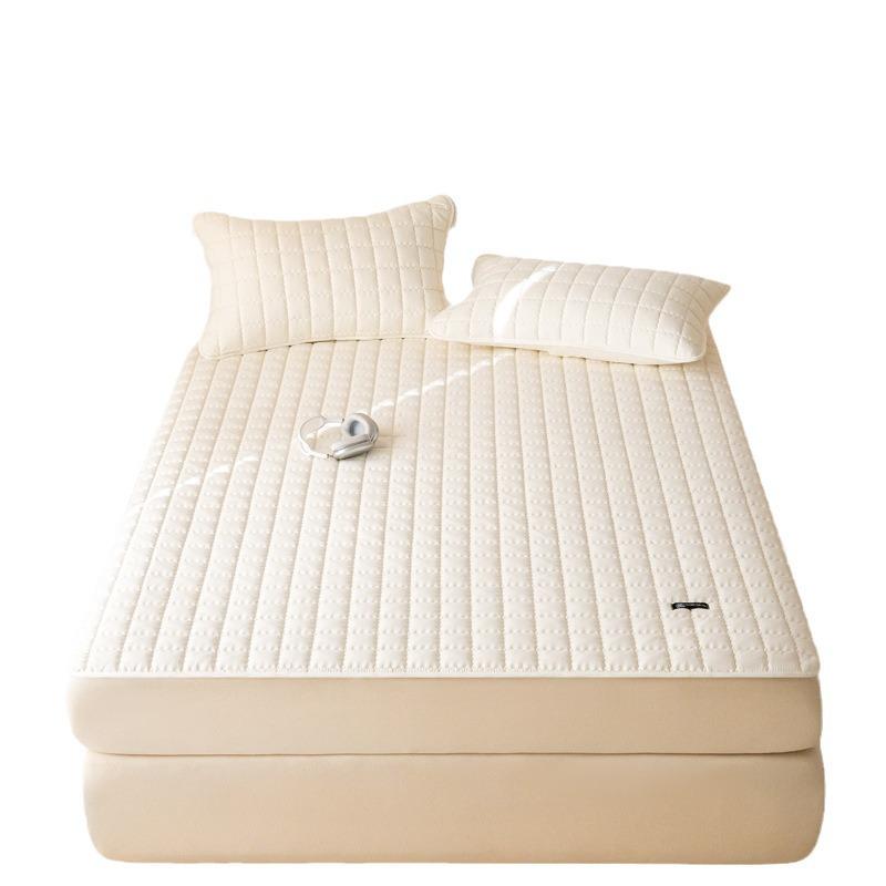Class A Quilted Waterproof Bedspread Set: 3-Piece Fitted Sheet & Urine-Proof Mattress Protector, Machine Washable
