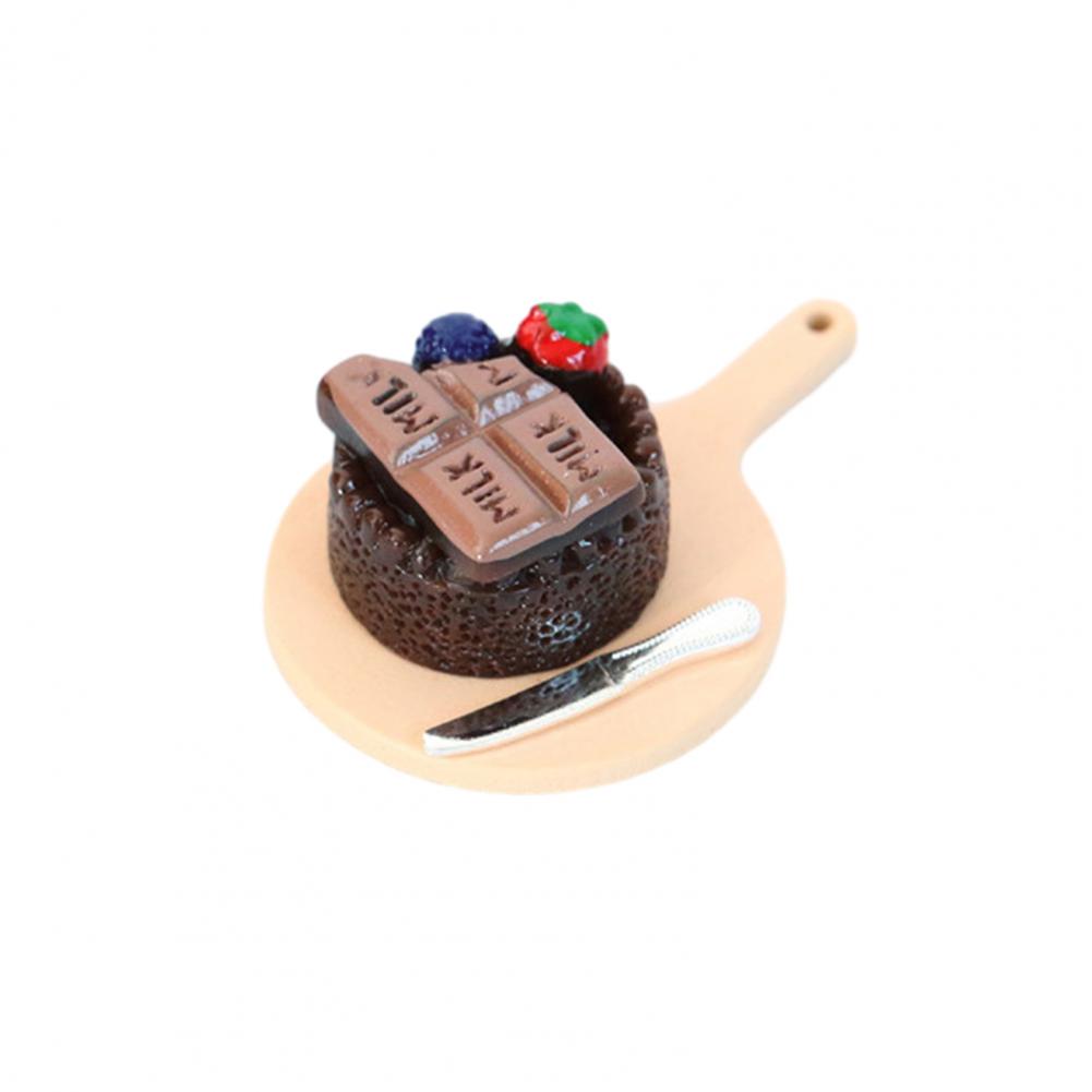 

Dollhouse Miniature Realistic Fine Workmanship Mini Simulated Decorate Resin Blueberry Pizza Doll House Accessories Home Decor