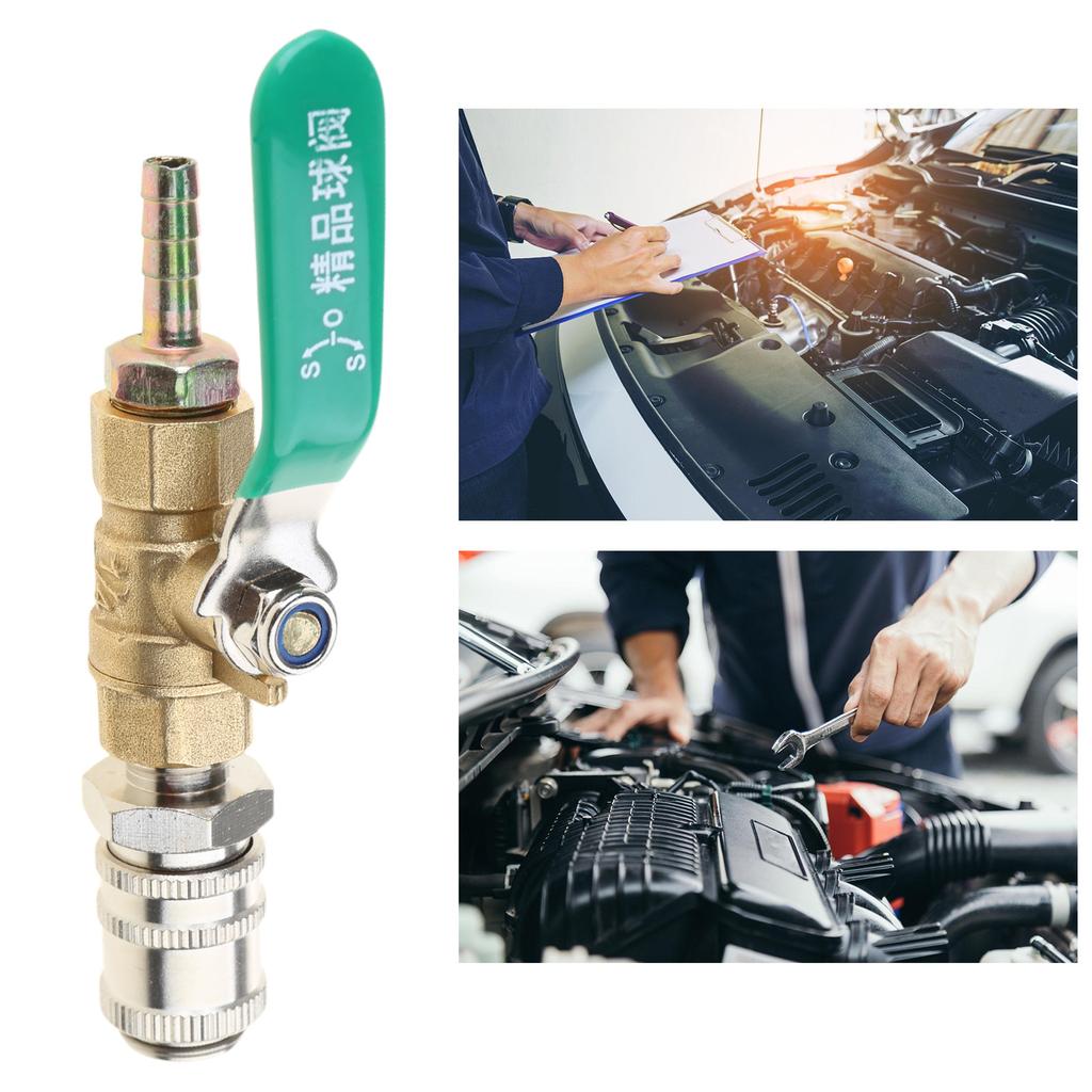 Automatic Transmission Fluid Oil Filling Filler Connector Adapter Metal Dispenser Distributor with Shut Off Valves Tool