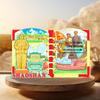 Changsha 3D Wooden Refrigerator Magnet - Hunan City Travel Souvenir