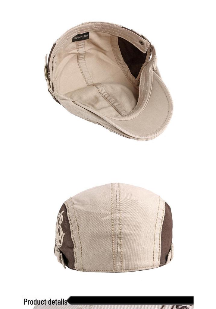 Frühling-Sommer Herren Baumwollbarett: Koreanischer Stil Outdoor Entenschnabelkappe für Jugendliche & Unisex.