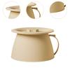Home Spittoon Basin with Lid Easy to Clean Bedside Dresser Bucket Potty Urinal Pot for Bedroom