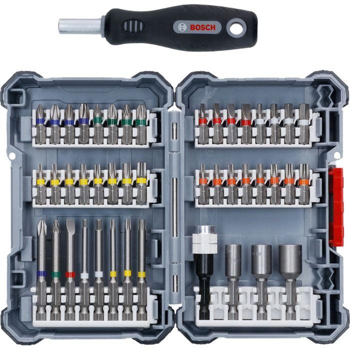 Coffret D'embouts - BOSCH - 2607017692 - 44 Pièces - Acier S2 - Hexagonal