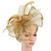 Hair Head Bands Hats For Women Headwear Church Feather Clip Fascinators Hat Wedding Party Cap For Non Slip Head Bands