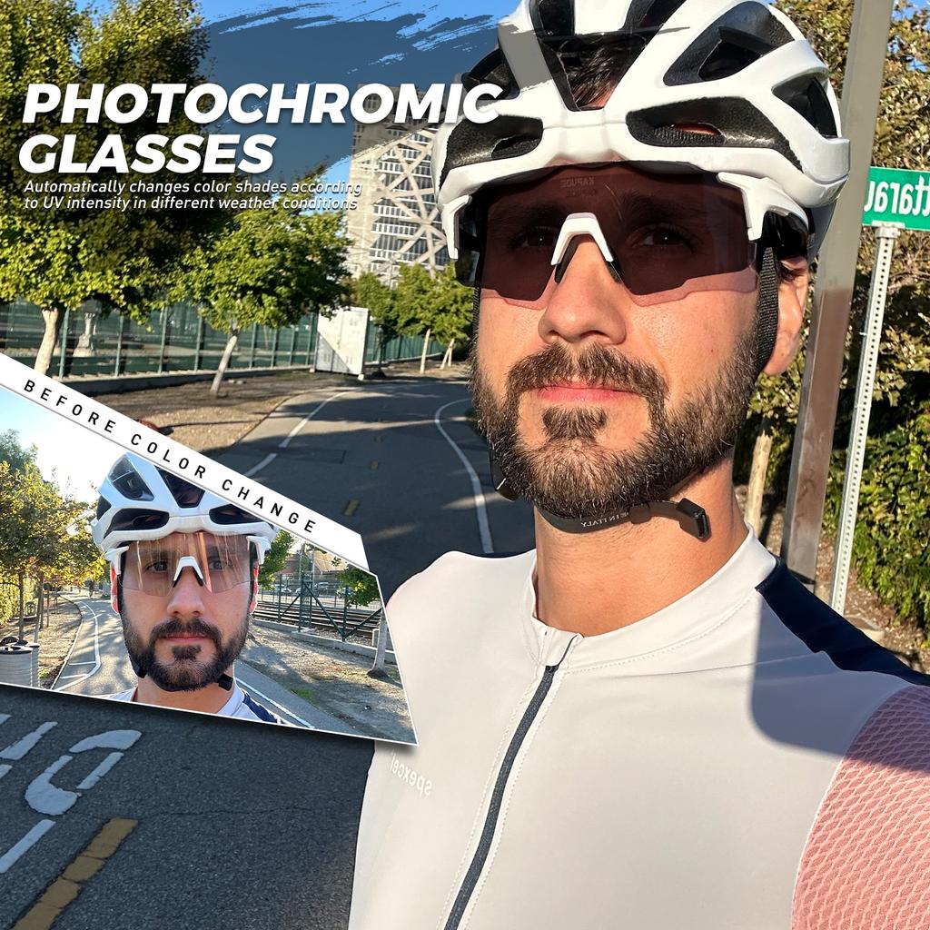 Cycling Glasses Pochromic Bicycle Glasses Men Women Bike UV400 Eyewear Outdoor Sports MTB Sunglasses  Ciclismo