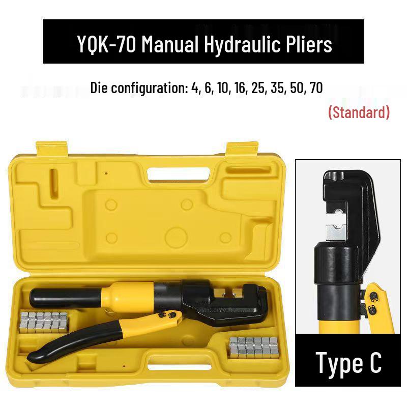 Manual Hydraulic Wire Crimper for Copper/Aluminum Terminals (YQK Series)
