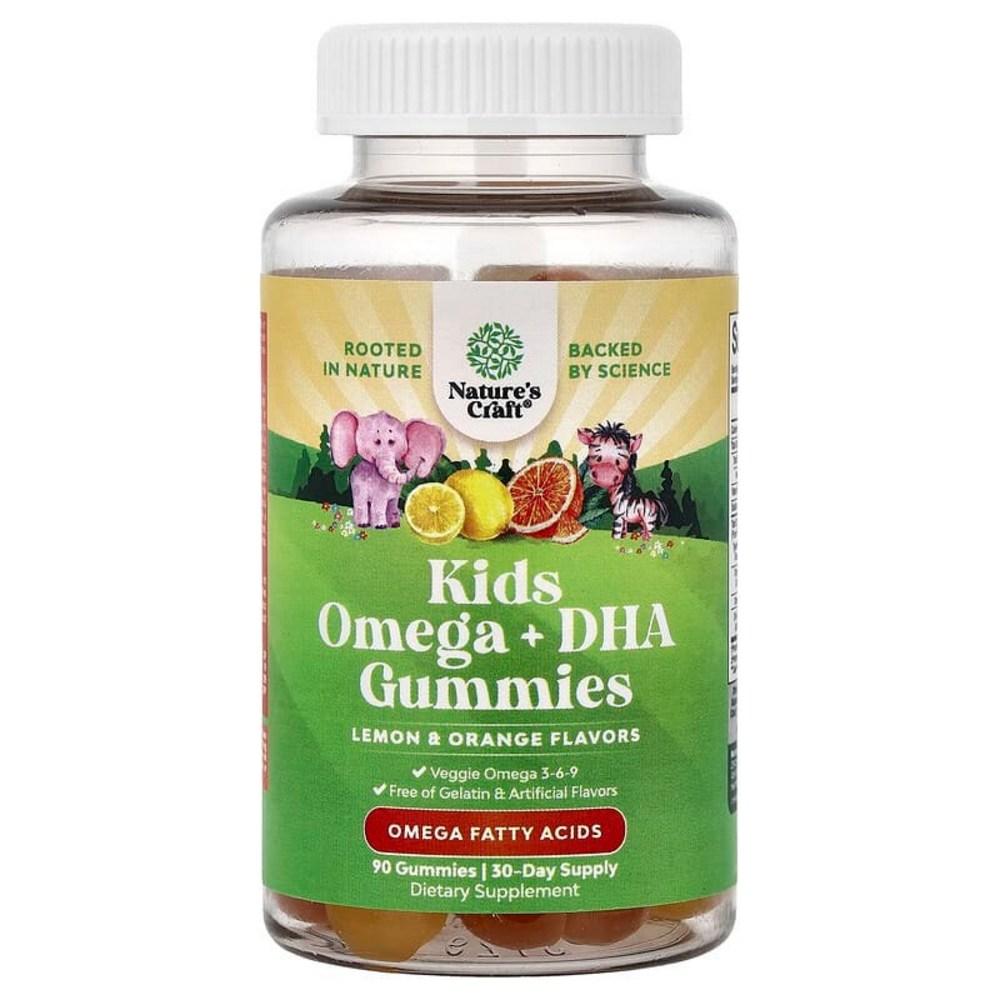 Craft Nature's Kids' Omega + DHA Gummy Jelly Lemon & Orange Gummy Jelly 90 Pcs NCA-29421 1 90