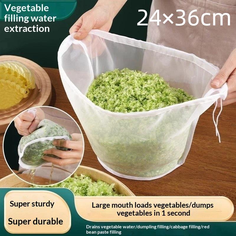 1Pc Non-Toxic Reusable Fine Mesh Filter Bag Wide Mouth Easy Pour Spout for Travel Camping Coffee Juice