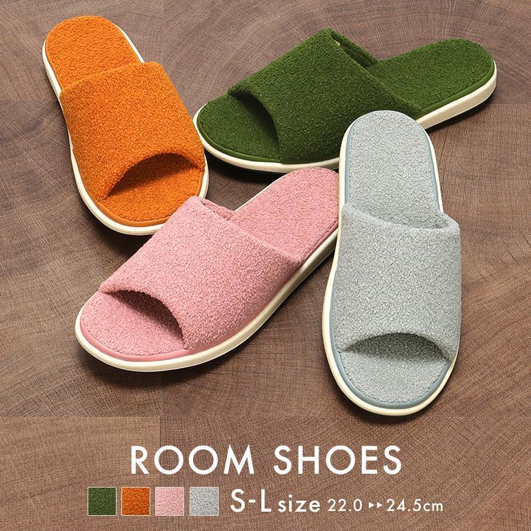 Room Shoes, Women s Slippers, Washable, Fully Washable, Toweling Pile, Indoor Pansy 9419