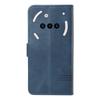 For Nothing Phone (3a) Wallet Case T-Shape Lines Leather Phone Cover Stand