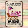 Funny Wine Quotes Metal Tin Wall Art Vintage Home Decor Bar Sign