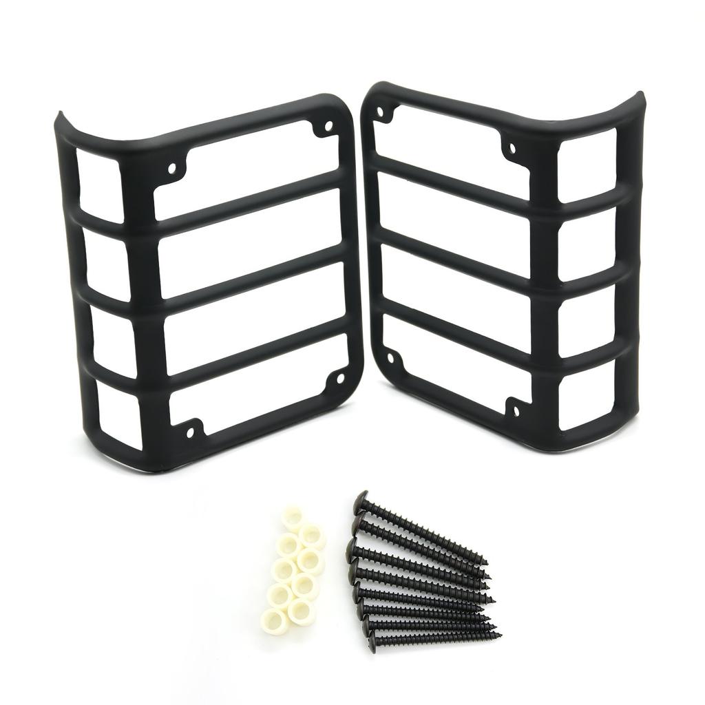 MFC PRO Tail Light Protector Covers for Wrangler JK Stainless Steel (2 Pieces) JK/Unlimited (2007-2017),