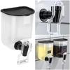 550ml Liquid Seasoning Bottle Dispenser, Bathroom Dispenser, Transparent Wall Mounted Container Oil Dispenser