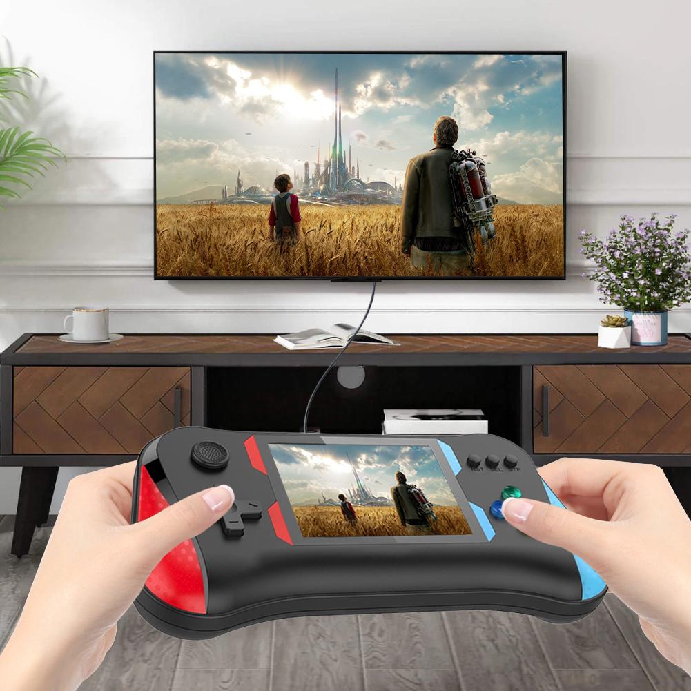 X7M Portable Game Console Built-in 500 Games Handheld Game Console HD/AV Output Mini Game Console Gift for Boys Girls