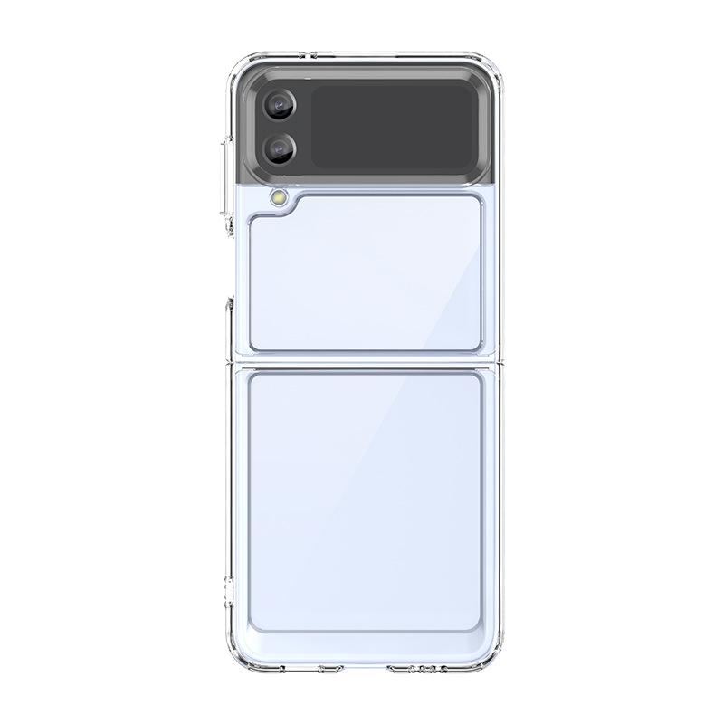 Applicable To Colorful Samsung Z Fold1 Mobile Phone Case Z Flip1 Mobile Phone Case All-inclusive Acrylic Solid Color Anti-drop Case