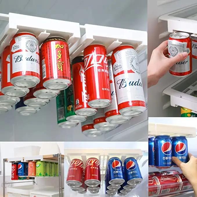Refrigerator Storage Box Organizer Can Space-saving Organizer Can Beverage Can Finishing Four Case Fridge Kitchen Storage