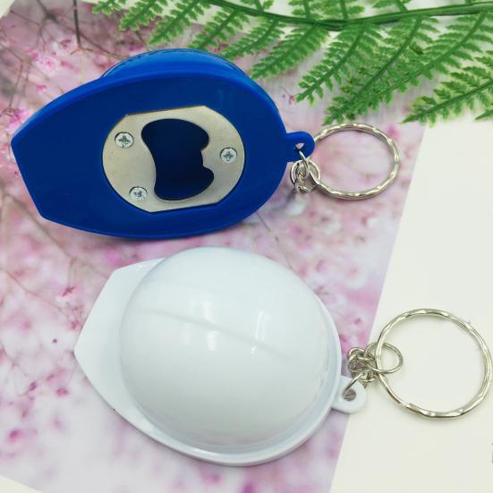 2Pcs Hanging Buckle Multipurpose Helmet Shape Decorative Bottle Opener Design Anti-loss Creative Key