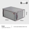 Houndstooth Clothes Storage Bags: Foldable Quilt Box with Lid for Moving & Organizing