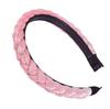 New Fashion Braid Headband Soft Flannel Hairband Women Non-slip Teeth Headwear Turban Classic Hair Hoop Adult Hair Accessories