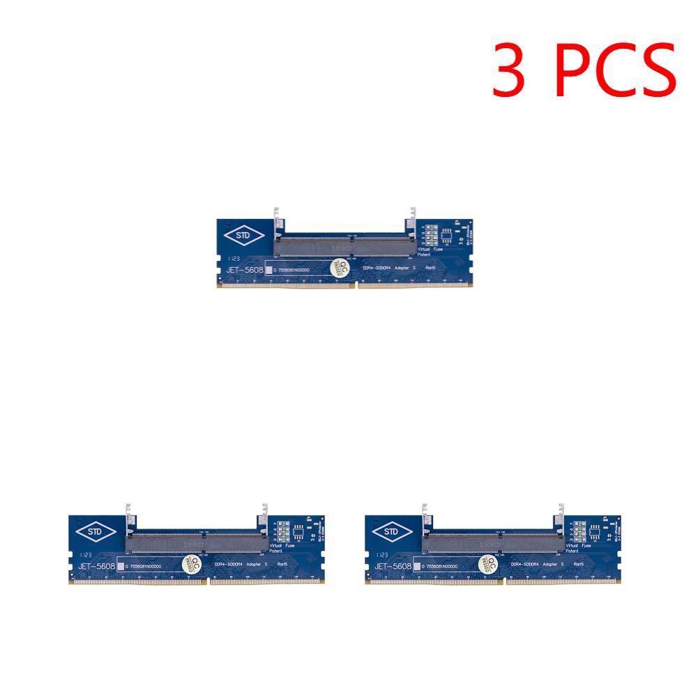 SO-DIMM to PC DIMM Memory Adapter Card Compatible with DDR3/DDR4, Easy Installation for Laptop to Desktop RAM Upgrade Connector