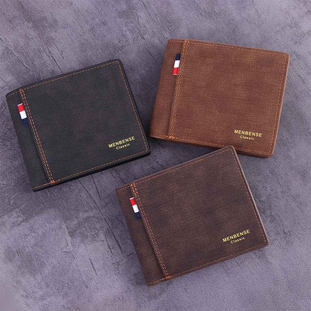 Multi Card Pockets Credit Card Clip Short Money Bag Business Card Holder Coin Purse Male Wallet