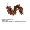 Artificial Brown Magnolia Leaf Garland Realistic Texture UV Resistant All-Weather Artificial Garland Autumn Decor