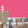 Geometric pink and powder pink rhombus wallpaper 50x1000