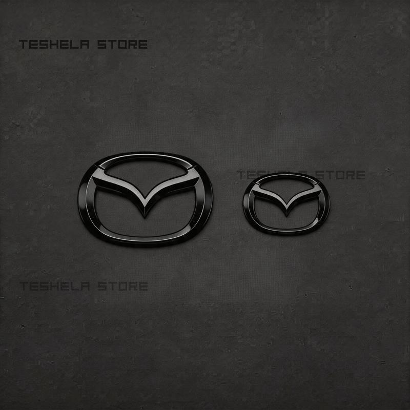 AAEU1 For MAZDA MX5 NC 2005-2015 Car Styling Front Badge Rear Trunk Emblems Car Letters Fender Badge Trunk Nameplate Logo Sticker