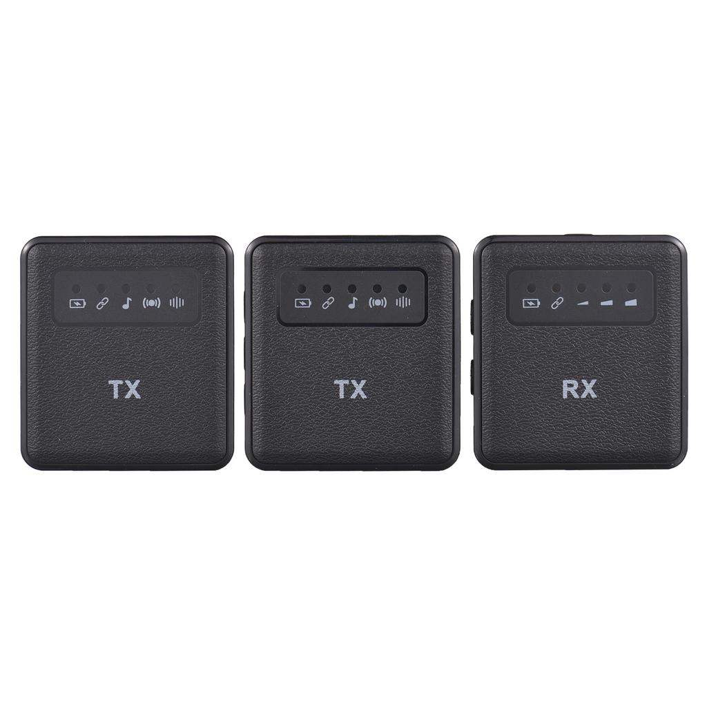 2.4G Wireless Collar Clip Microphone Clip on Microphone Mic Transmitter and Receiver with Clip Portable Rechargeable