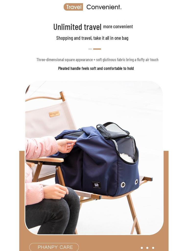 Portable Cat & Dog Carrier: Breathable, Large-Capacity Handbag/Backpack