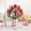 Muttertags-Geschenkgutschein 3D Grußpapier-Skulptur Bouquet für Jubiläum