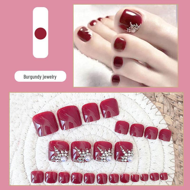 Press-On Toenail Art: Finished Nail Pieces and Wearable Patches