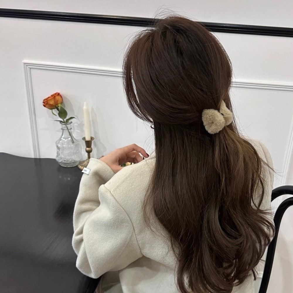 Trendy Versatile Hair Clips Cat Ear Shape Fluffy Bangs Hair Clips Sweet Style Ponytail Clips Women Head Wear Accessories