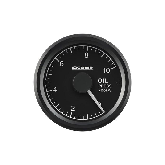 Pivot GT Gauge-52 Oil Pressure Meter White Illumination GSP-5