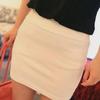 Spring 2021 Women's Black High-Waist Sexy A-Line Mini Skirt