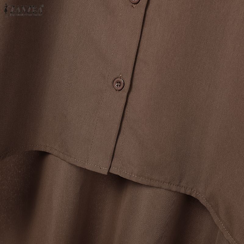 ZANZEA Women Long Sleeve Long Blouse and Pants Casual Two Piece Suit Sets