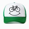 Bike Smile Print Graphic Baseball Cap Summer Casual Unisex Breathable Sun Hat Fashion Mesh Adjustable Snapback