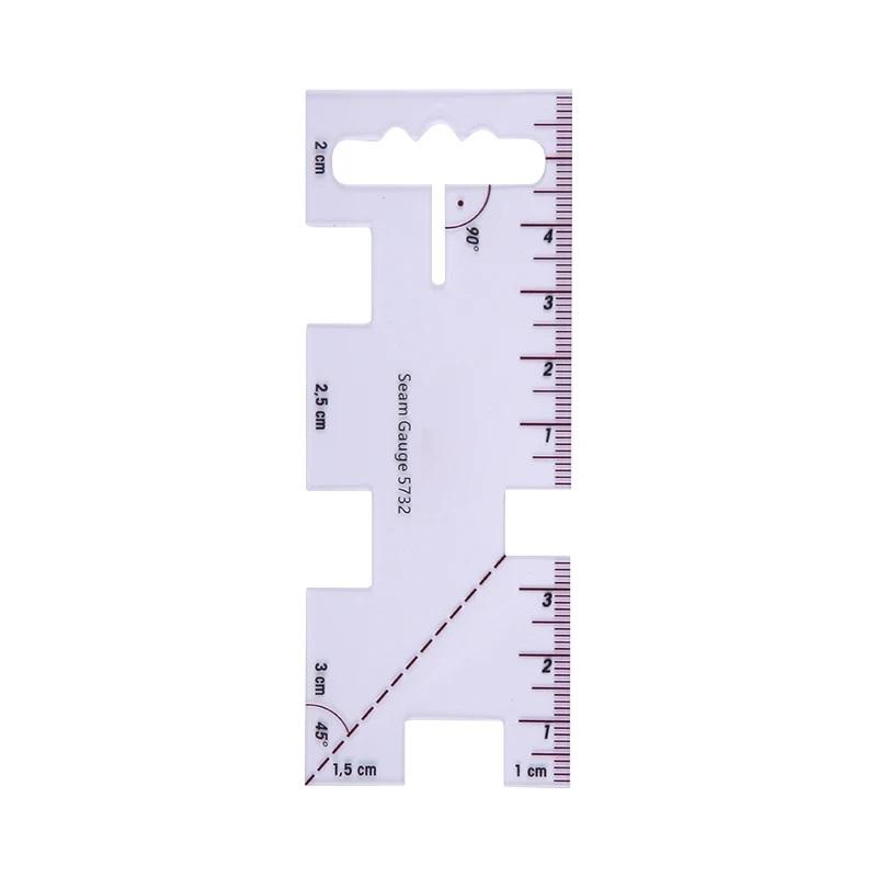 Precision Seam Measuring Gauge Metal Quilting Tailor Ruler Template Sewing Ruler For DIY Patchwork Quilting Craft Accessories