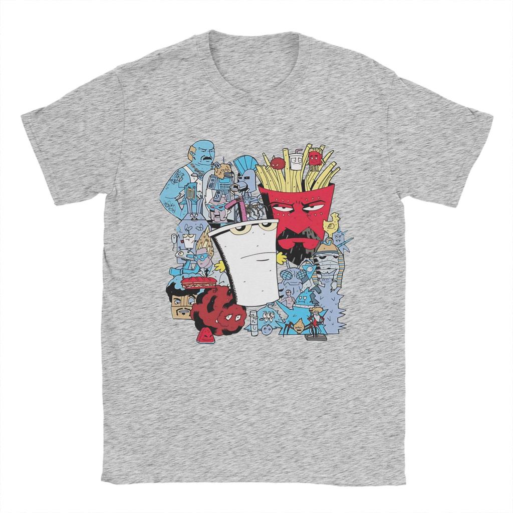 Unisex's Aqua Teen Hunger Force T Shirt 100% Cotton Tops Amazing Short Sleeve Crewneck Tees Plus Size T-Shirts