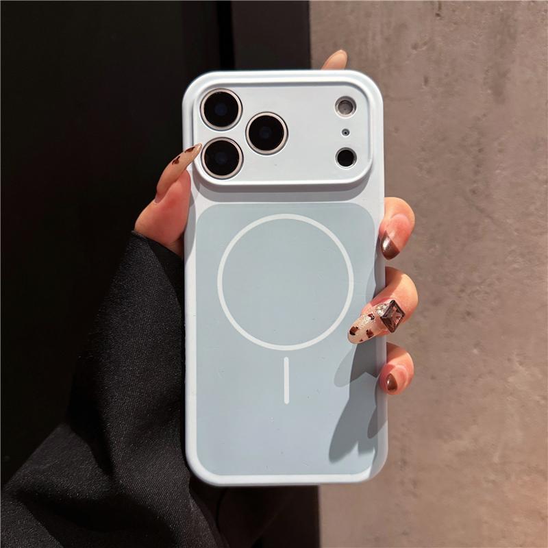 Liquid Silicone Magnetic For  Phone Case For For Iphone 17 Pro Max Wireless Charge Cover For For Iphone 15 16 Pro Max Accessories