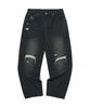 WKNDRS Floral Denim Pants (Black)