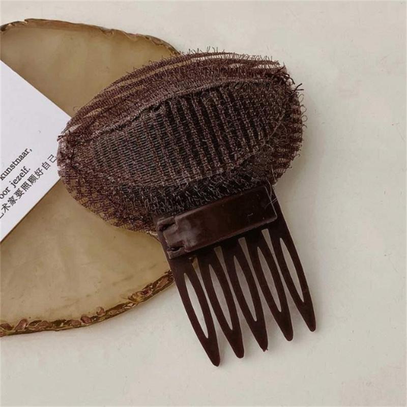 1PC Black Invisible Cushion Hair Clips Fluffy Sponge Hair Clip For Women Front Hair Line Volume Base Puff Hair Styling Tool