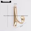 Aluminum Alloy Door Hook: Single/Double Wall, Bathroom & Kitchen Clothes Hanger