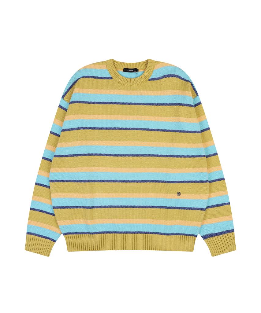W STANDARD Stripe Pullover [3 Colors]