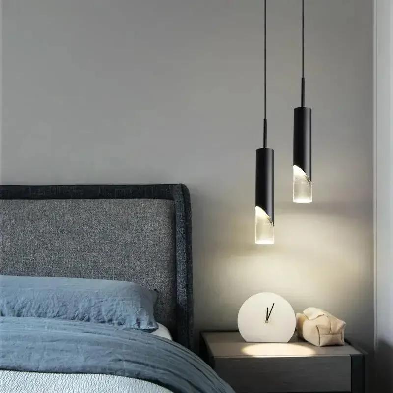 LED Pendant Light Gold Black Dimmable Chandelier Dining LED Ceiling Hanging Lamps Home Room Decor Indoor Lighting 7W10W 90V~220V