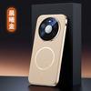 Applicable to Pura90promax electroplated leather pattern mobile phone case mate80Pro magnetic suction 70Pro lens all-inclusive anti-drop
