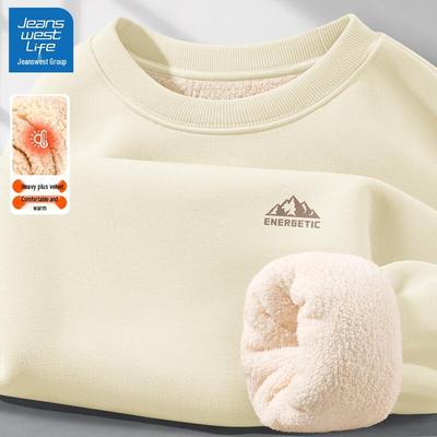 Jeanswest Life Herren 2025 Fleecegefüttertes Rundhals-Sweatshirt