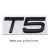 3D Metal AWD T5 T6 B5 B6 Letter Badge Sticker Rear Trunk Emblem  Decal High-Quality Automotive Exterior Accessories