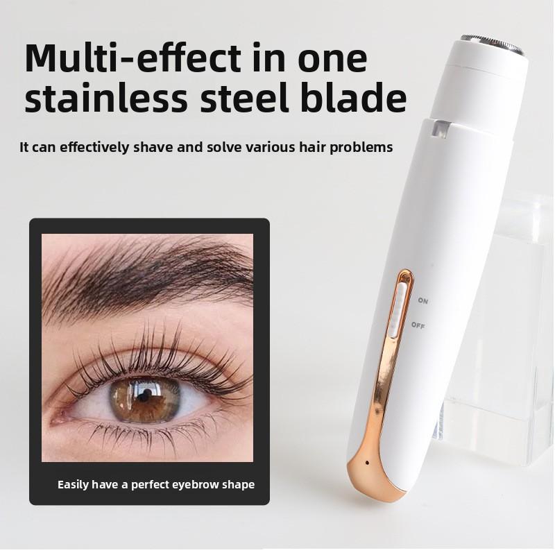 Aparat de ras pentru femei 4-în-1 Aparat de ras electric multifuncțional pentru axilă, păr pubian, trimmer pentru părul din nas, trimmer pentru sprâncene